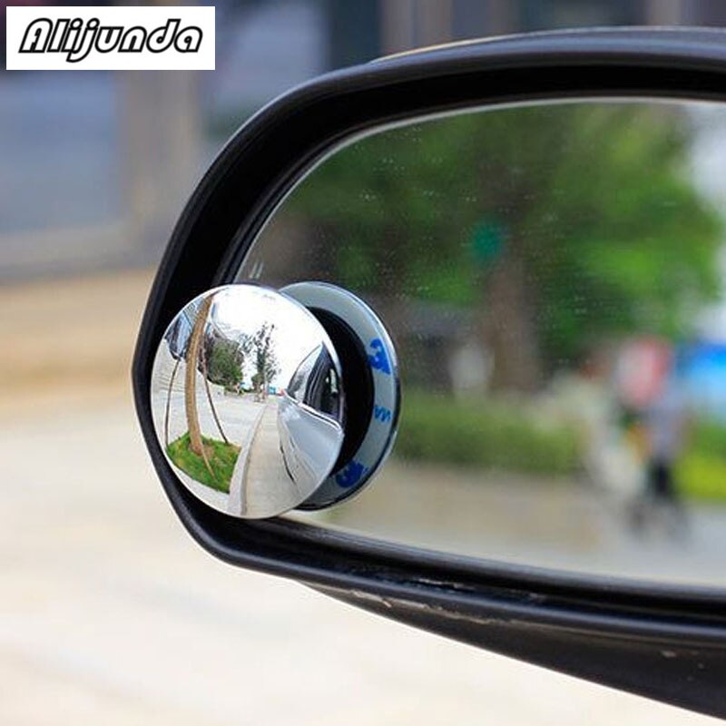 2 stuks 360 graden frameloze kleine ronde spiegel achteruitkijkspiegel blind spot glas spiegel voor Ford Focus Fusion Escort Kuga ecosport Fiest