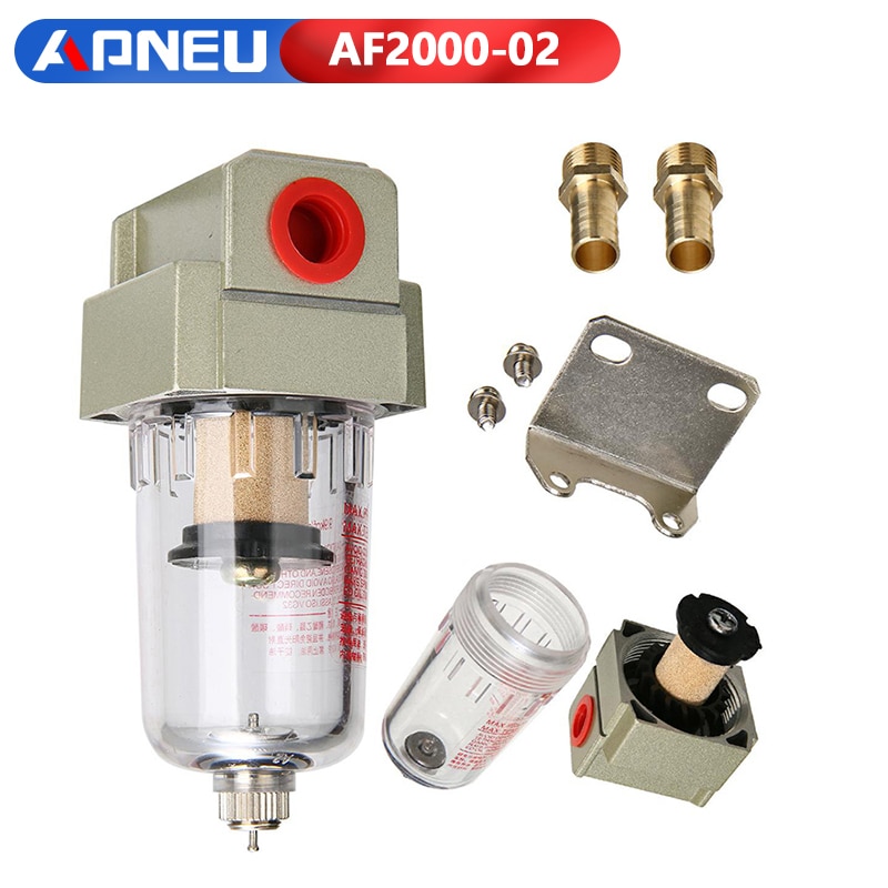 Af2000-02 1/4 "kompressorfilter lufttryck pneumatiskt för luftpump oljefångare vattenfuktavskiljare fälla smc  af2000 02