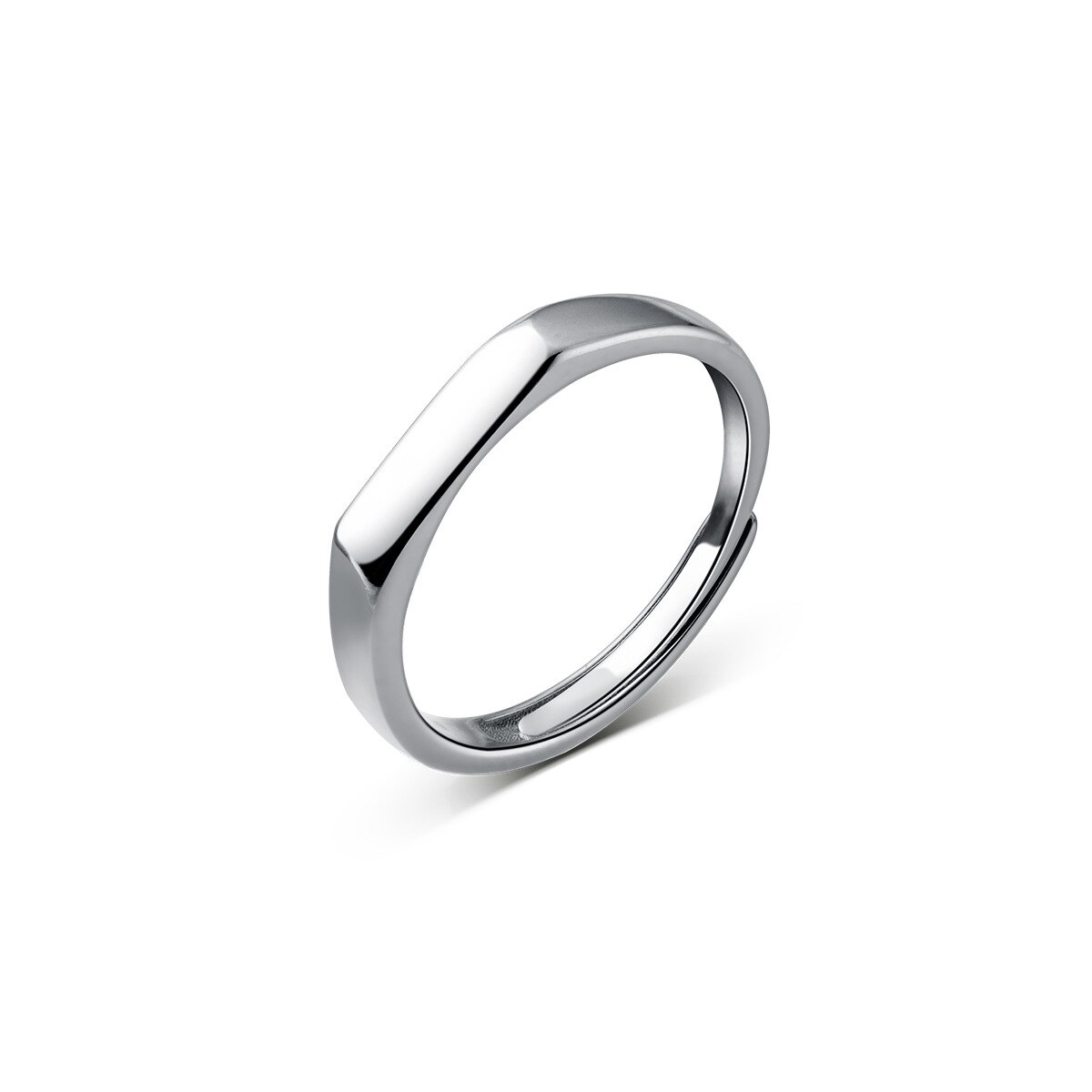 2022 925 silber partnerringe für damen, minimalistisch, schlicht, geometrisches, offenes, verstellbares design, hochzeitsschmuck
