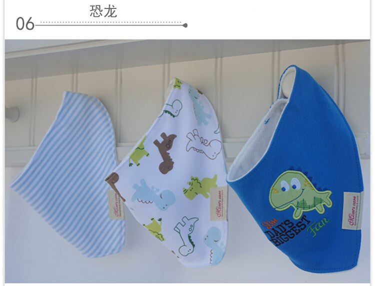 Baby slabbetjes 3pc/ lot 100%  katoenen bandana slabbetjes babykleding meisjes handdoek bandana's babykleding  b6 d 985r: 6