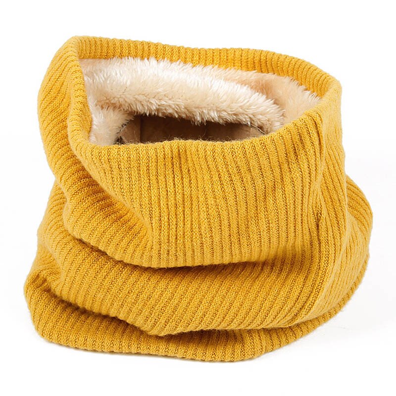 Écharpe d'hiver pour femmes, écharpe arrondie tricotée, écharpe, plus épaisse, pour cou, foulard cercle, écharpe d'hiver: Style 3 yellow