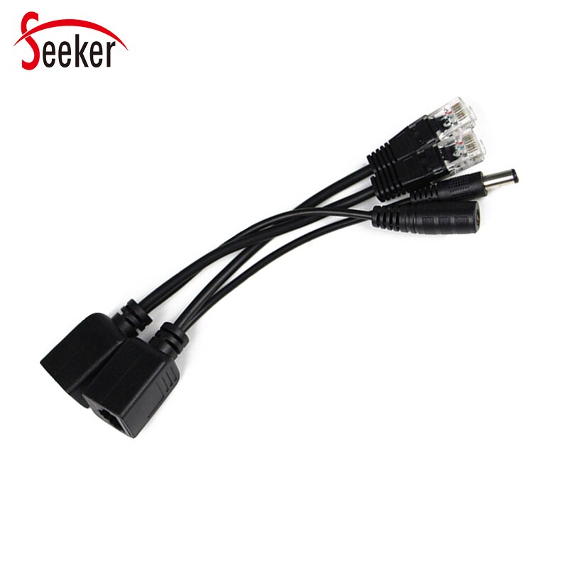 10pcs/5 pairs PoE Power Splitter Cable Passive Ethernet Switch Adapter RJ45 Connector for CCTV Security Network IP Camera
