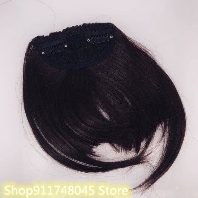 Ladies Thick Hair Neat Air Bangs Clip Hair Bangs With Sideburns Fringe Front Hairpiece