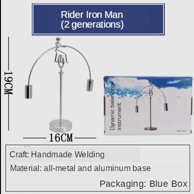 Finger dekompression leksak balans prydnadsföremål roliga stationära kontorsleksaker dekompression artefakt balans iron man bokstäver: Ryttare 2