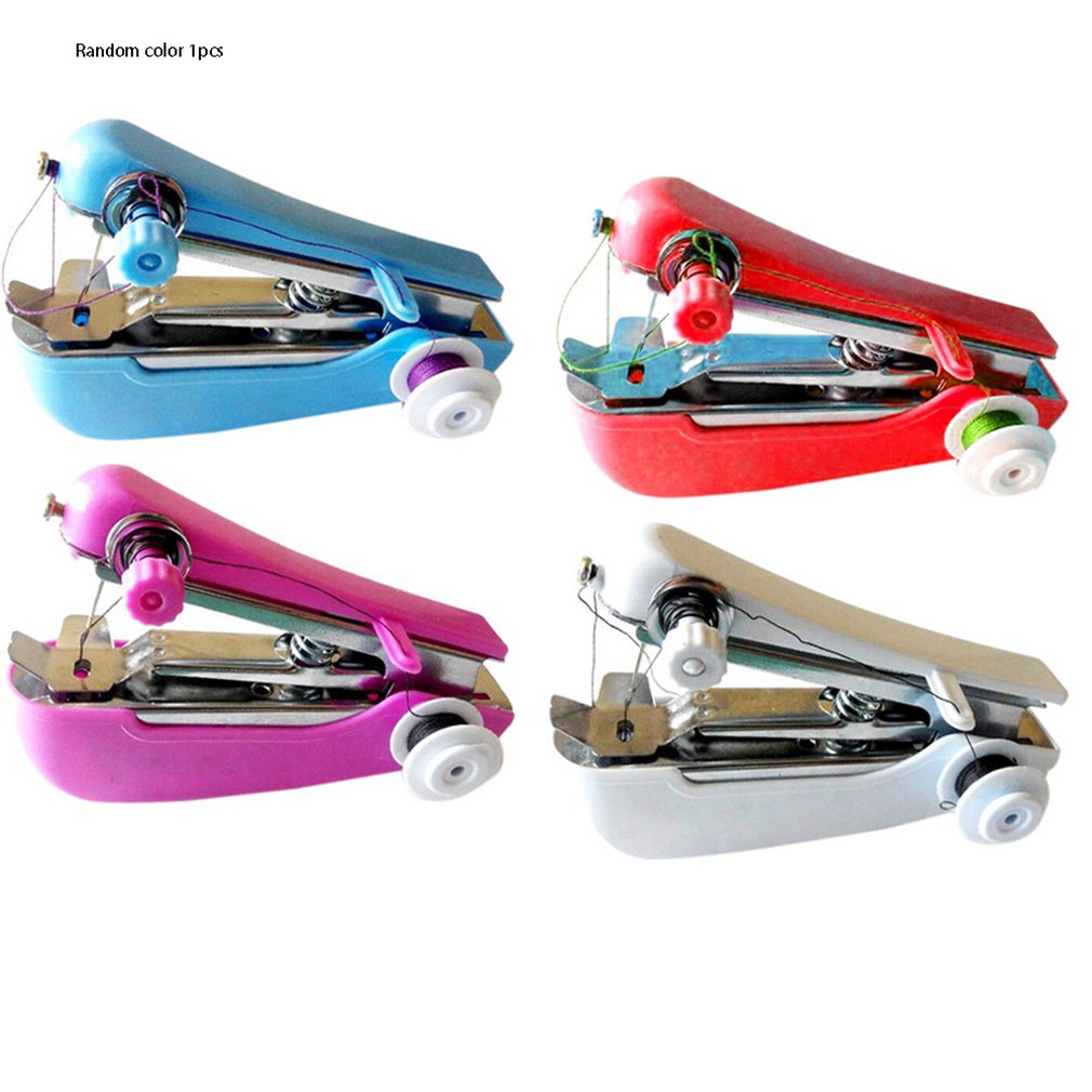1Pcs Random Color Multi-Function Household Manual Sewing Machine Portable Small Sewing Machine Fr20028: Default Title