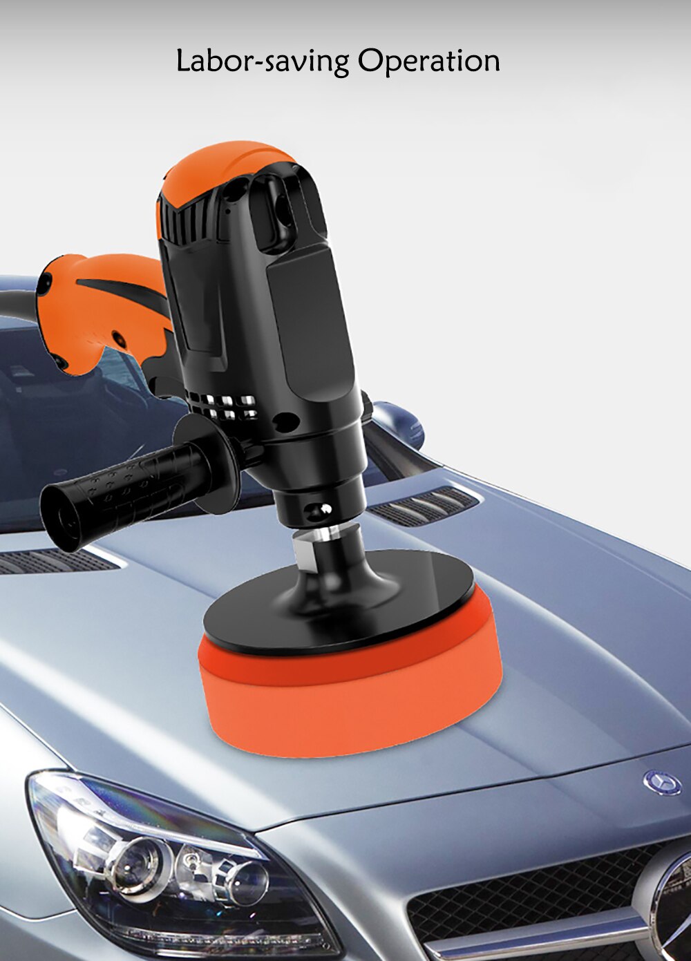 Car Polishing Machine Adjustable Car Polisher Stepless Speed Auto Polishing Machine High Efficiency Waxing Tool