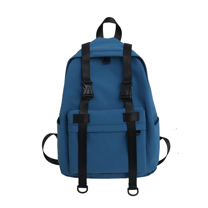 Donne casuale Zaino Borsa A Tracolla in nylon Impermeabile Sacchetto di Scuola per Le Ragazze Adolescenti di Grande Capacità Zaino Mochilas Femminile Bagpack: blu