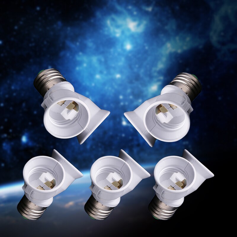 E27 To Double E27 Base Socket Extender Adapter Converter LED Light Lamp Bulb