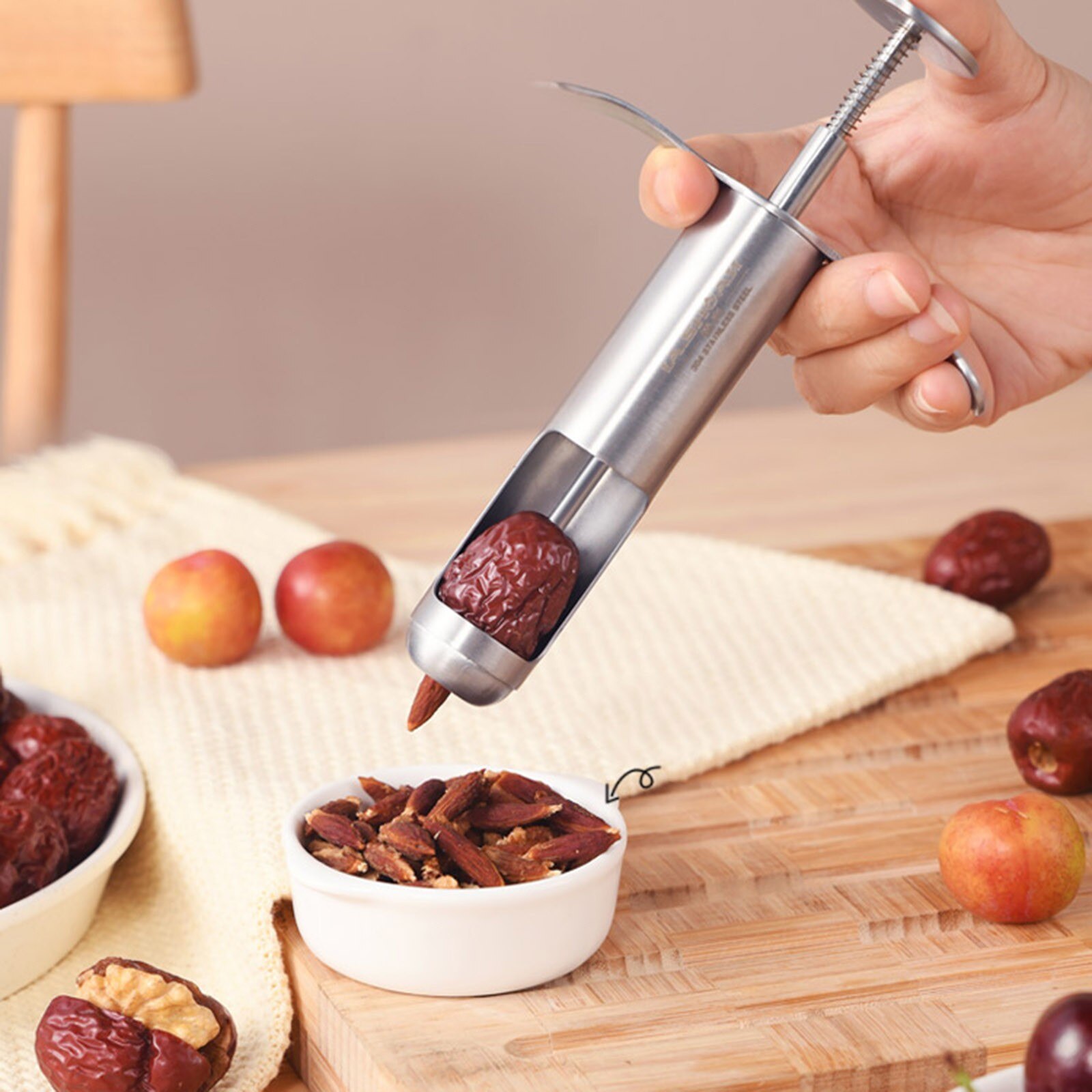 Cherry Pitter Stainless Steel Kitchen Utensils Red Dates Cherries Olive Core Remover Seed Push Out Tool Accessories