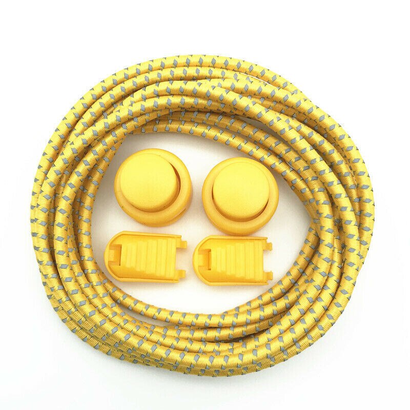 No Tie Shoelaces Elastic Laces Lock Kids Adults Trainers Running Triathlon Brand No-tie Shoelace Multi-color Option