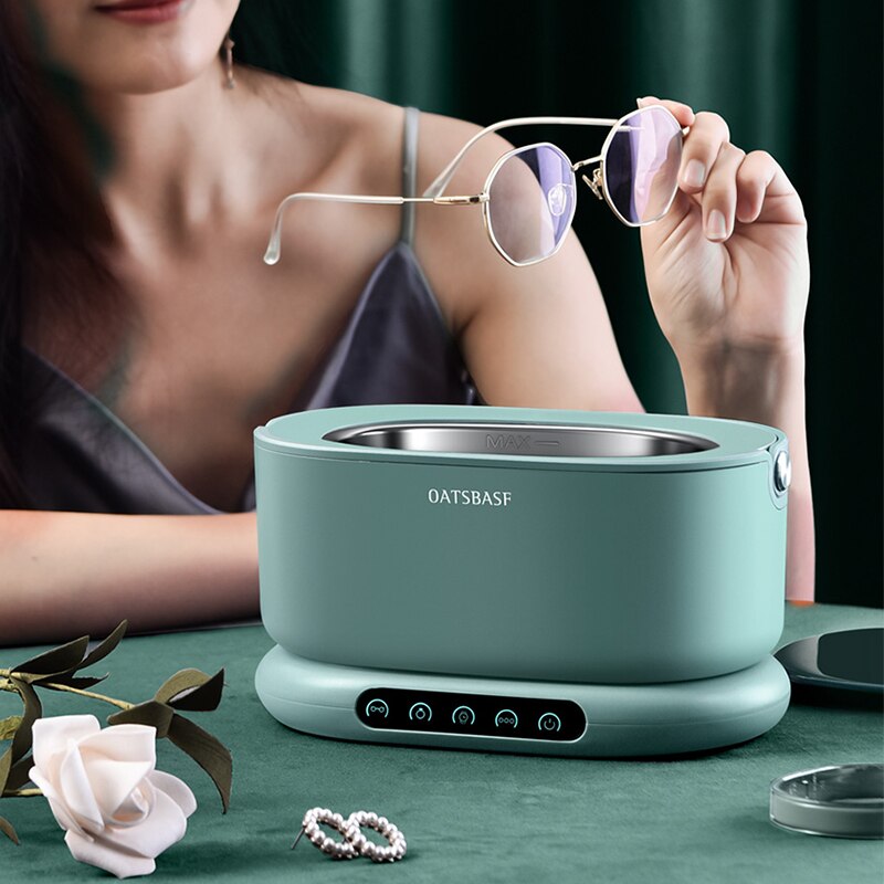 500ml Portable Ultrasonic Cleaner Household Commercial Cleaning Machine 4 Cleaning Modes 45000HZ Glasses Jewelry Tools Cleaner