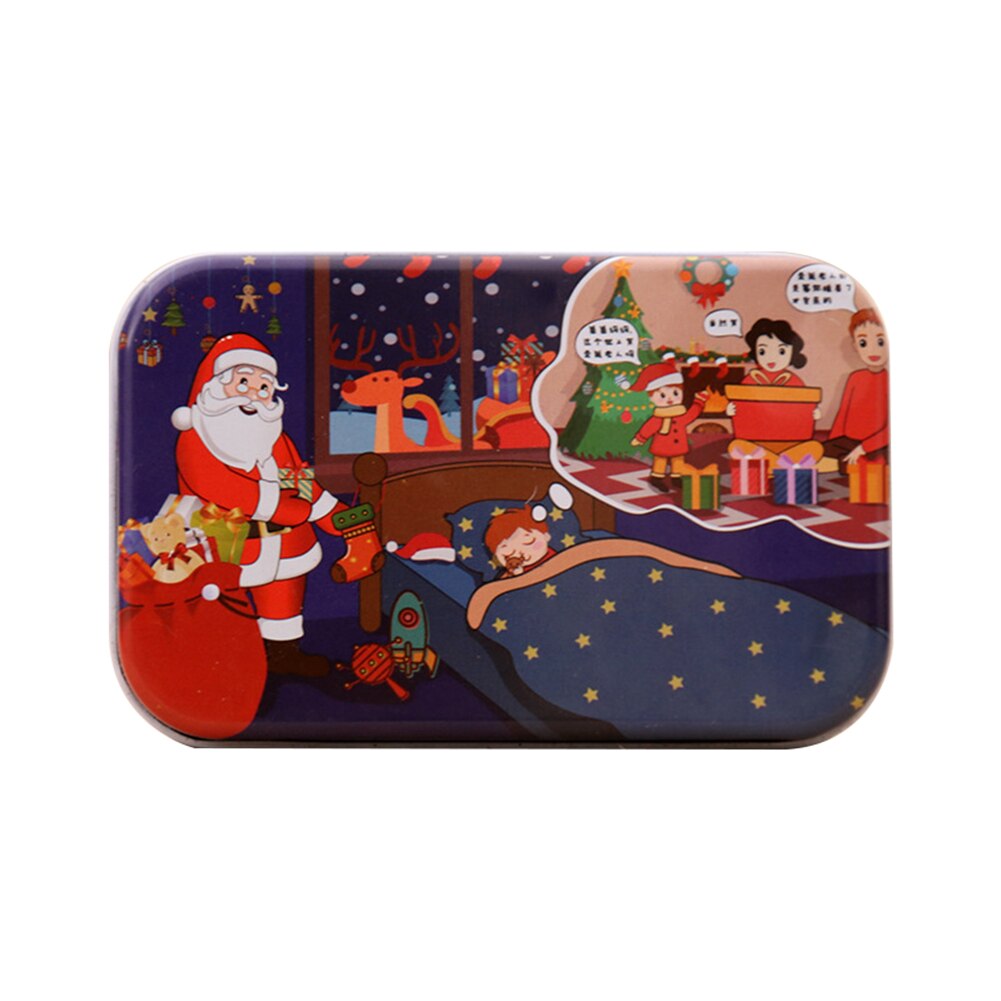 60 pièces noël père noël en bois Puzzle jeu Mini bois Puzzles jouet pour enfants dessin animé Puzzles jouets éducatifs: 3