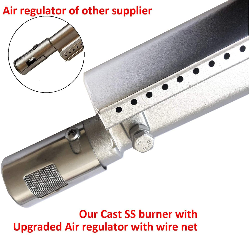 Cast Stainless Steel BBQ Grill Burners Replacement Parts, Gas Grills from Bull Cal Flame, Aussie Jenn Air Steele, 304