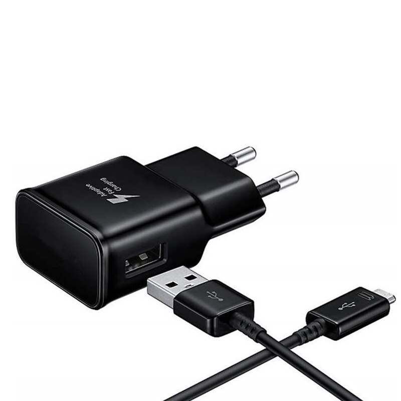 For Samsung galaxy feel 2 A40 A50 A70 A20 A90 A5 Note 10 9 8 Phone 9V 1.67A Adaptive Fast Charging Charger USB Quick Charge