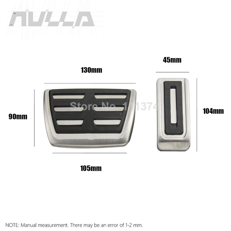 Pedals Kit For VW Multivan T5 T6 Caravelle T6 Stainless Steel Car AT MT Accelerator Gas Brake Pedals Decoration Accessories: AT