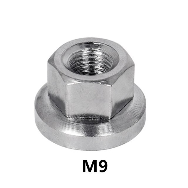 Tuercas de buje de bicicleta de engranaje fijo, cierre de eje de rueda de tambor delantero y trasero, M9 M10, textura de tuerca antideslizante para montaje firme, 2 uds.: M9