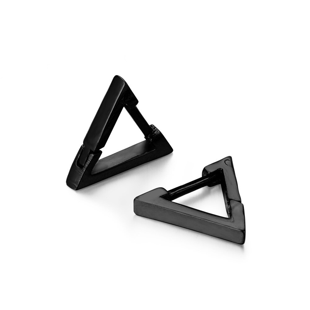 Pendientes de acero inoxidable con forma de cruz para hombre y mujer, aretes, estilo gótico, Punk, 1 par