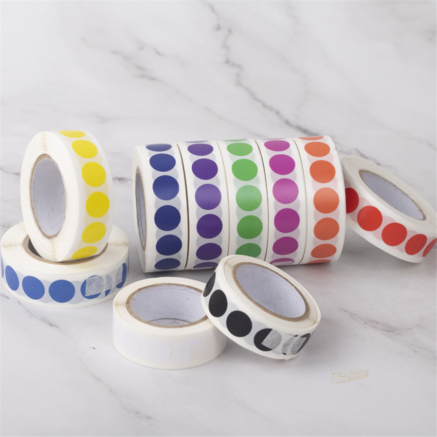 1000Pcs Ronde Kleur-Code Dot Stickers Verwijderbare 1.3Cm Chroma Label Voor Inventaris Organiseren, bestand Classificatie Briefpapier Sticker