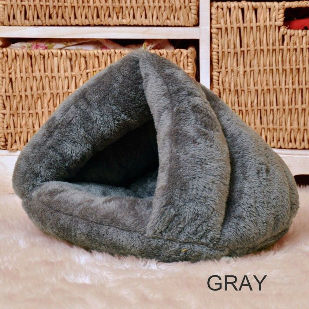 Sac de couchage pour animal domestique, nid doux et , pour chiens et chats, niche, maison, tapis de couchage, S L, 5 couleurs, hiver, et confortable,: Gris / L