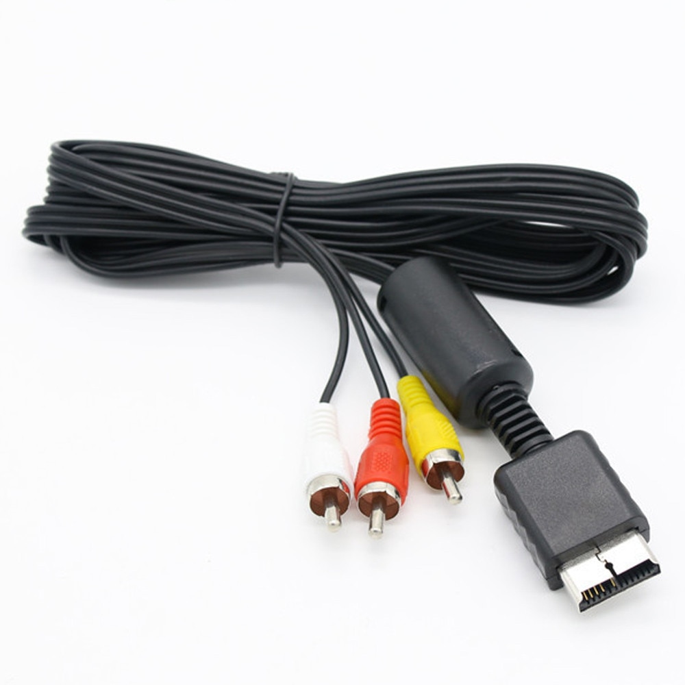 Kabel audio-wideo AV RCA A/V 6Z dla szczupły PlayStation PS1 PS2 PS3 dropshipping