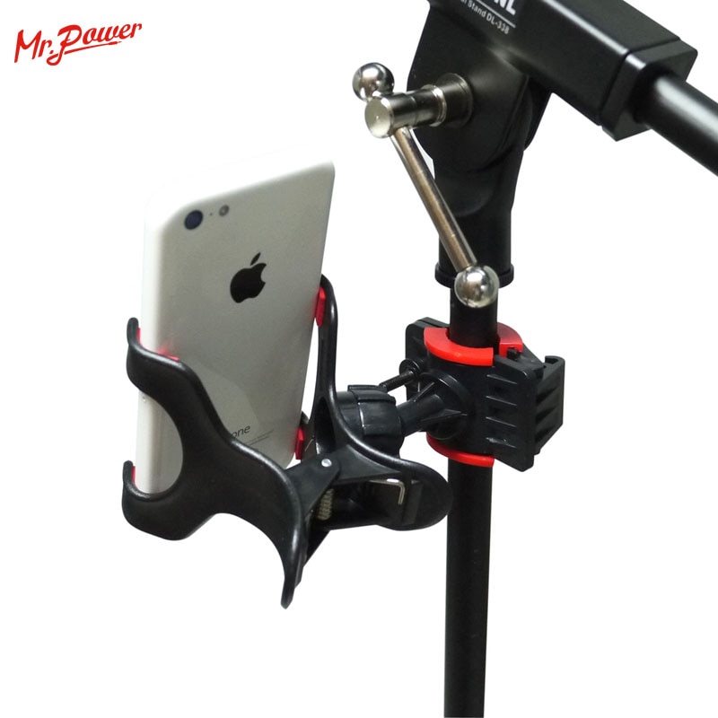 Universal Music Sheet Stand Microphone Mic Stand Phone Holder for iPhone Samsung Smart Phones look The Musical Sheet