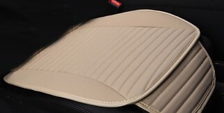Easy Clean Not Moves Car Seat Cushions,universal Pu Leather Non Slide For Lada Granta Seat Cover Water Proof X2 X30: beige seat 1pcs