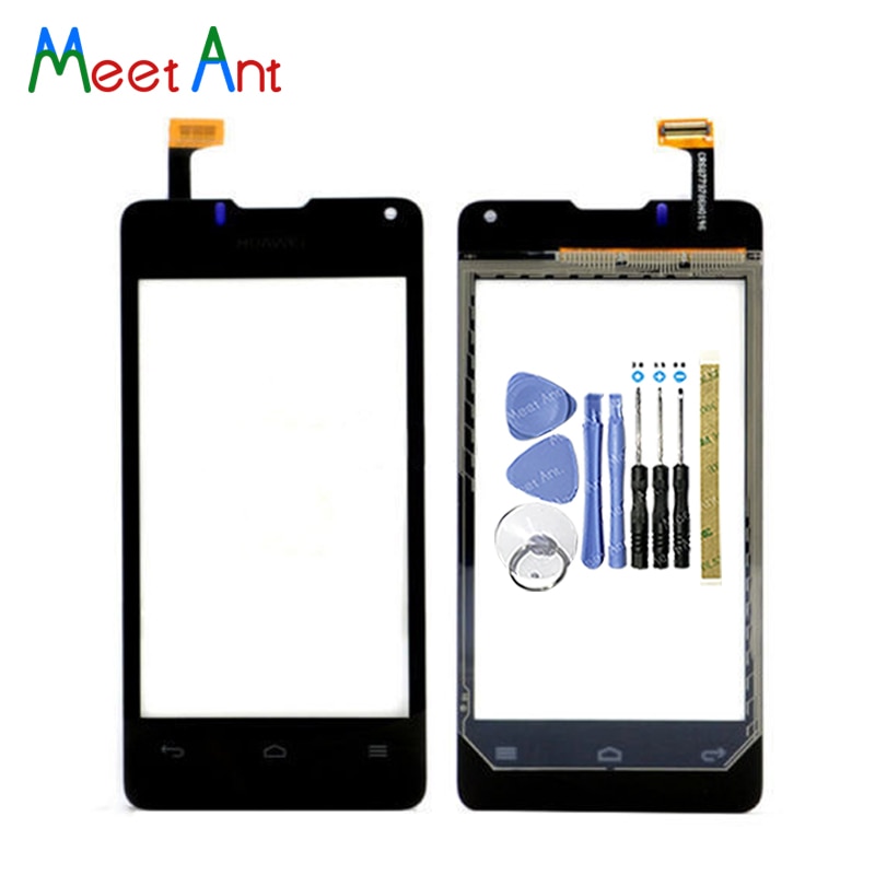 4,0 "para Huawei Ascend Y300 U8833 Sensor de digitalizador de pantalla táctil Panel de lente de vidrio exterior negro blanco