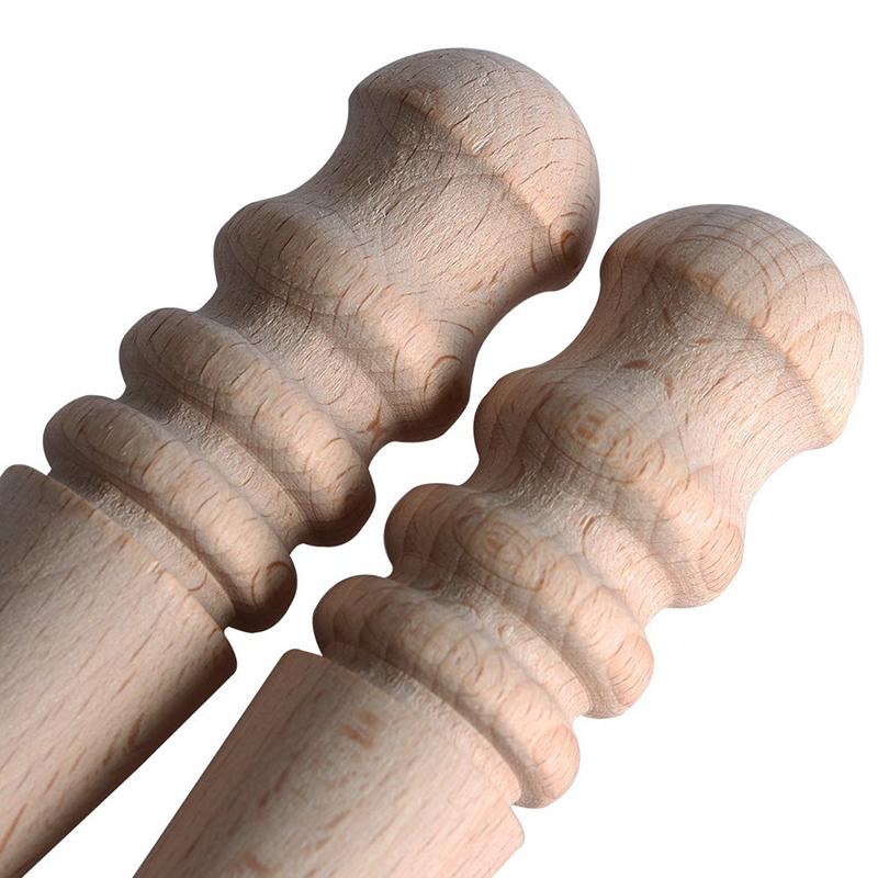 1 Pcs 15cm Leather Edge Slicker Round Wood Leather Burnisher Leathercraft Tools