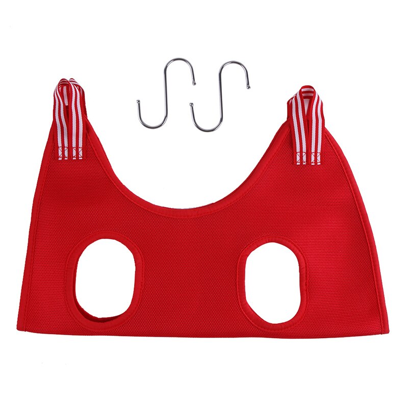Pet Dog Grooming Hammocks Helper Restraint Bag Puppy Dog Cat Nail Clip Trimming Bathing Bag: Red / L