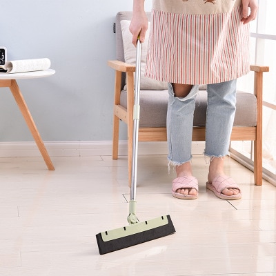 Magische bezem magische stofvrije schraper dubbelzijdige glaswisser wisser badkamer vloertegel schraper