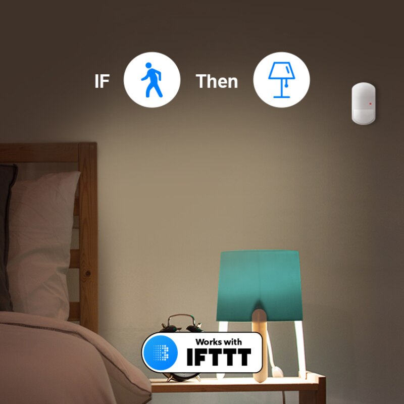 Broadlink Wireless S3 Motion Sensor Hub Anti-theft Home Security APP Alarm Push History Record Support Alexa Google Home IFTTT