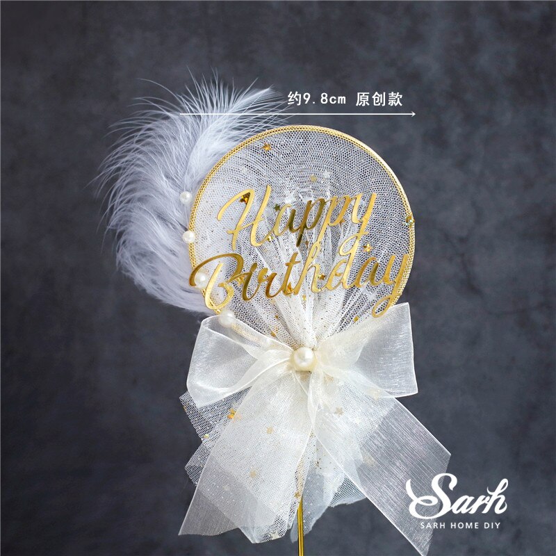 yarn Christmas Tree Elk Snowflake Cake Topper for Birthday Party Decor Star Baking Supplies Dessert: CK1597A