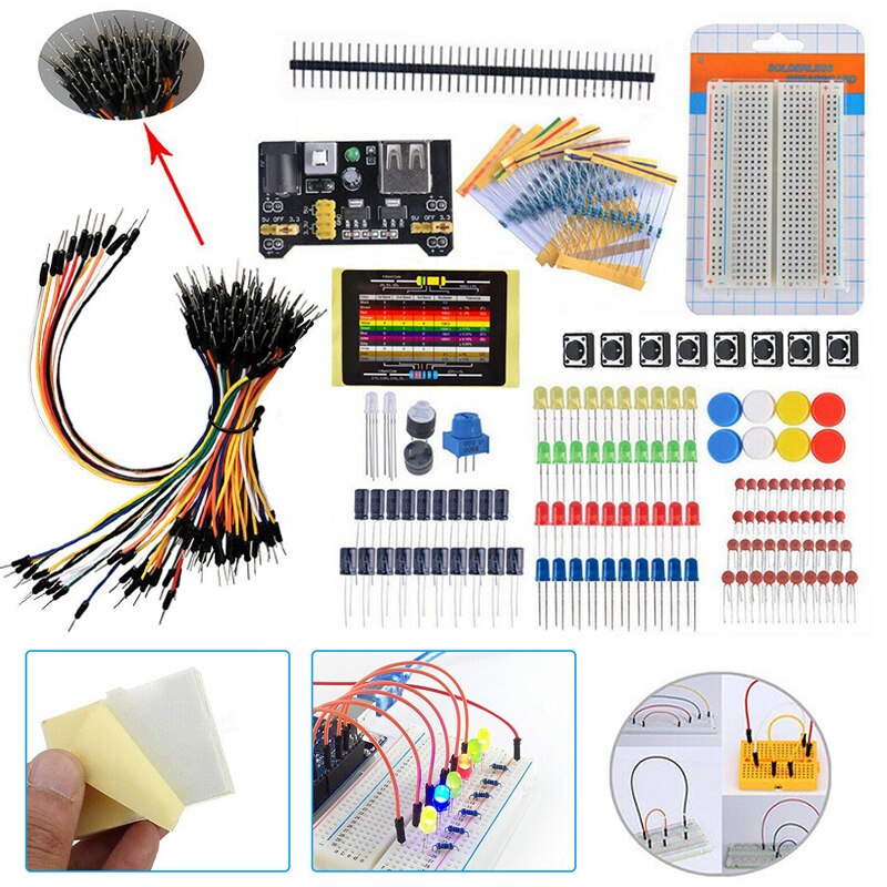 Electronic Components Kit Breadboard Components Projects Resistance Meters Electrical Instruments Components Accessories