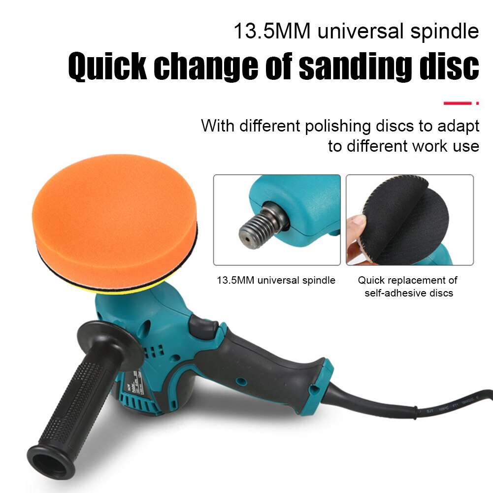 800W Car Polisher Grinding Machine 220V Mini Polishing Machine 3000RPM Auto Sanding Machine Orbit Waxing Polisher Power Tools