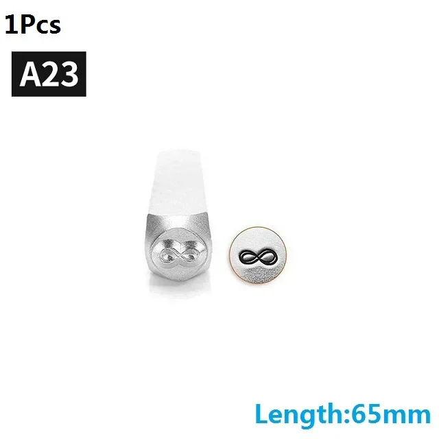 Metalen stempels voor het maken van sieraden, ponsstempels, leer hout, leer, doe-het-zelf, beginners en professionals, 6 mm, 1/4"