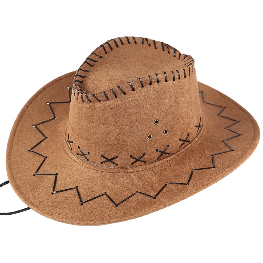 Unisex vuxen väst cowboyhatt mongolisk hatt gräsmarkssolskyddsmössa