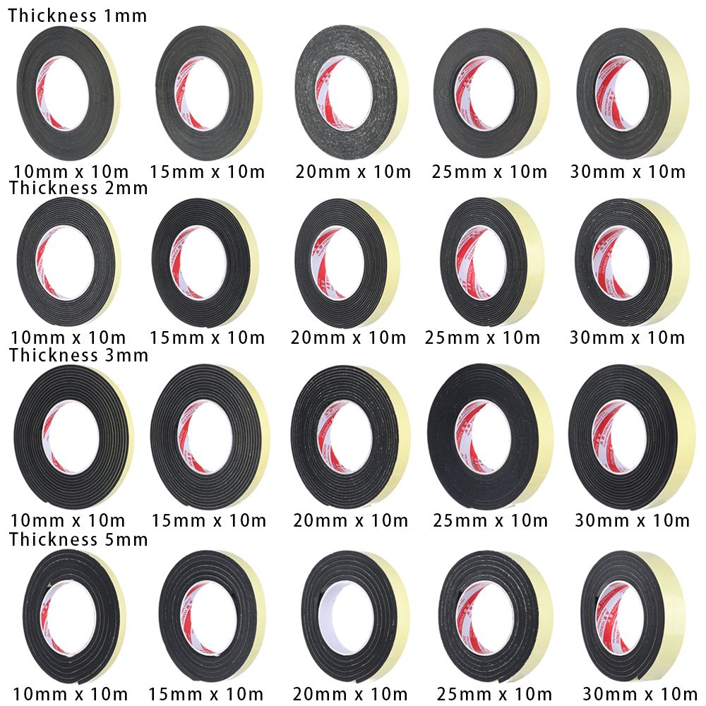 Eva Sponge Single-Sided Tape Shockproof Foam Sealant Strip Car Foam Pad Sound Insulation Buffer Anti-Collision Foam Tape