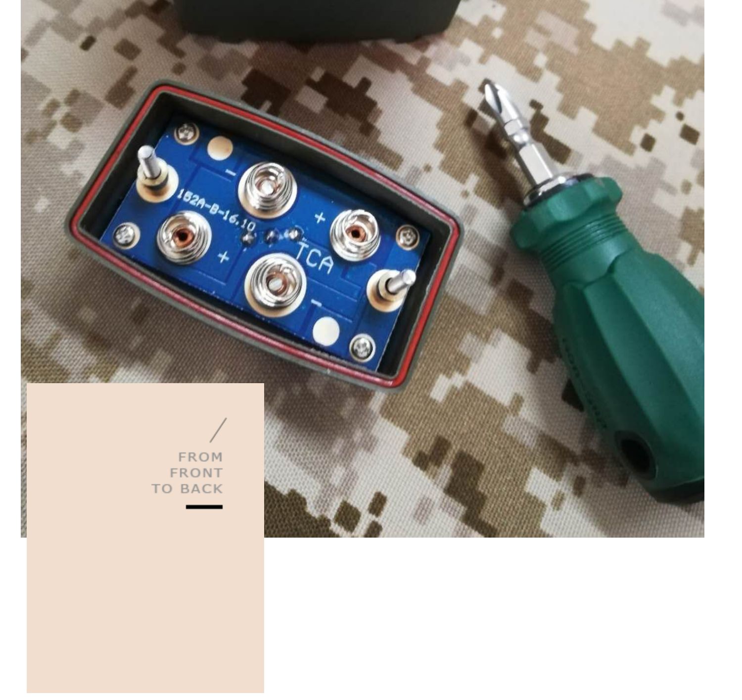 Tca/PRC-152A Lithium Batterij Doos 8.4V (Exclusief Lithium Batterij)