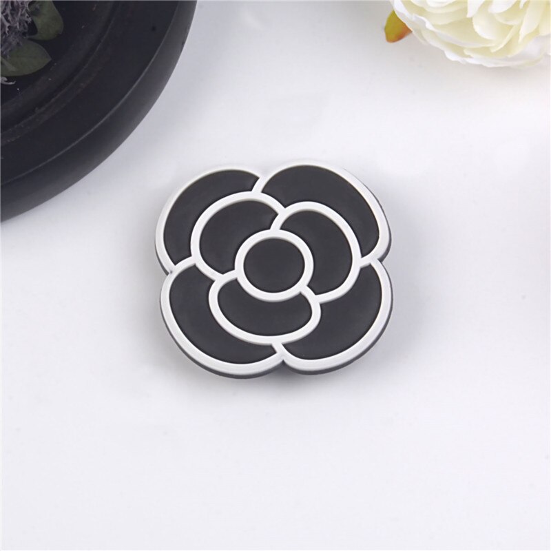 chat mignon dessin animé mobile anneau telephone portable porte carte accessoires telepsupport pour téléphone universel Coloré Téléphone Portable Accessoire Support Support Extensible Téléphones Poignée de Support: Black Flowers