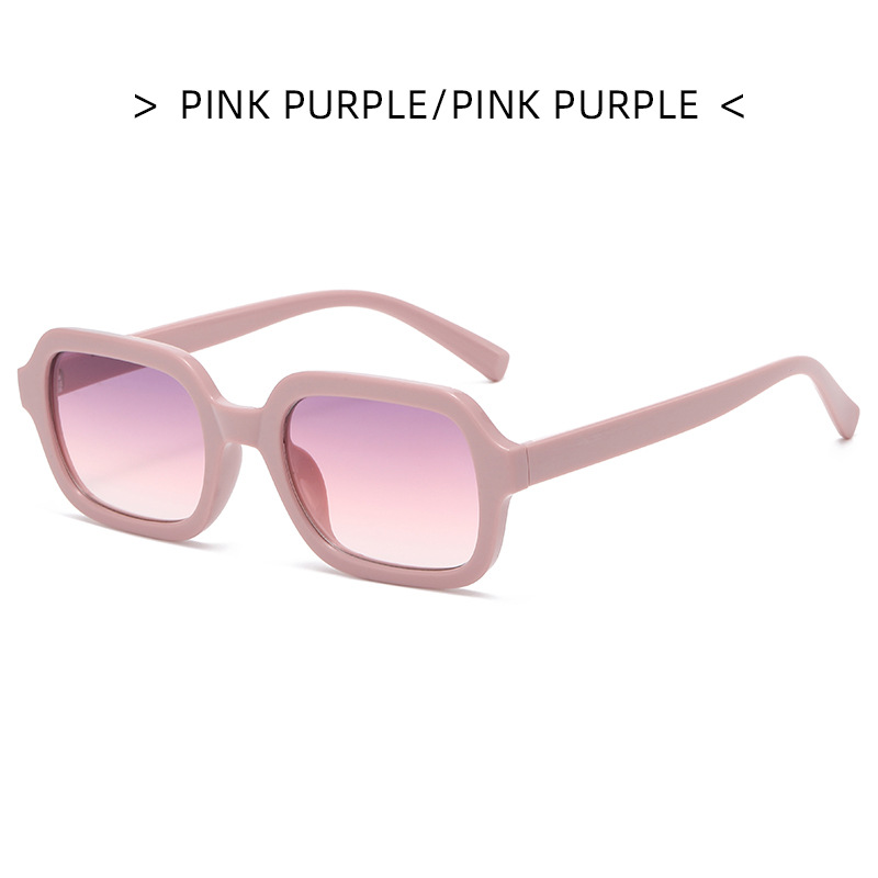 Vwktuun Jahrgang damen-sonnenbrille, kleines quadratisches modell,  uv400 farbenfrohe Straße-sonnenbrillen für damen: Blau