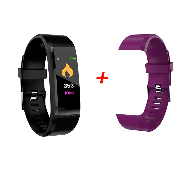 B1 Kleur Screen Smart Armband Sport Stappenteller Horloge Fitness Running Walking Tracker Hartslag Smart Band Bandjes: B