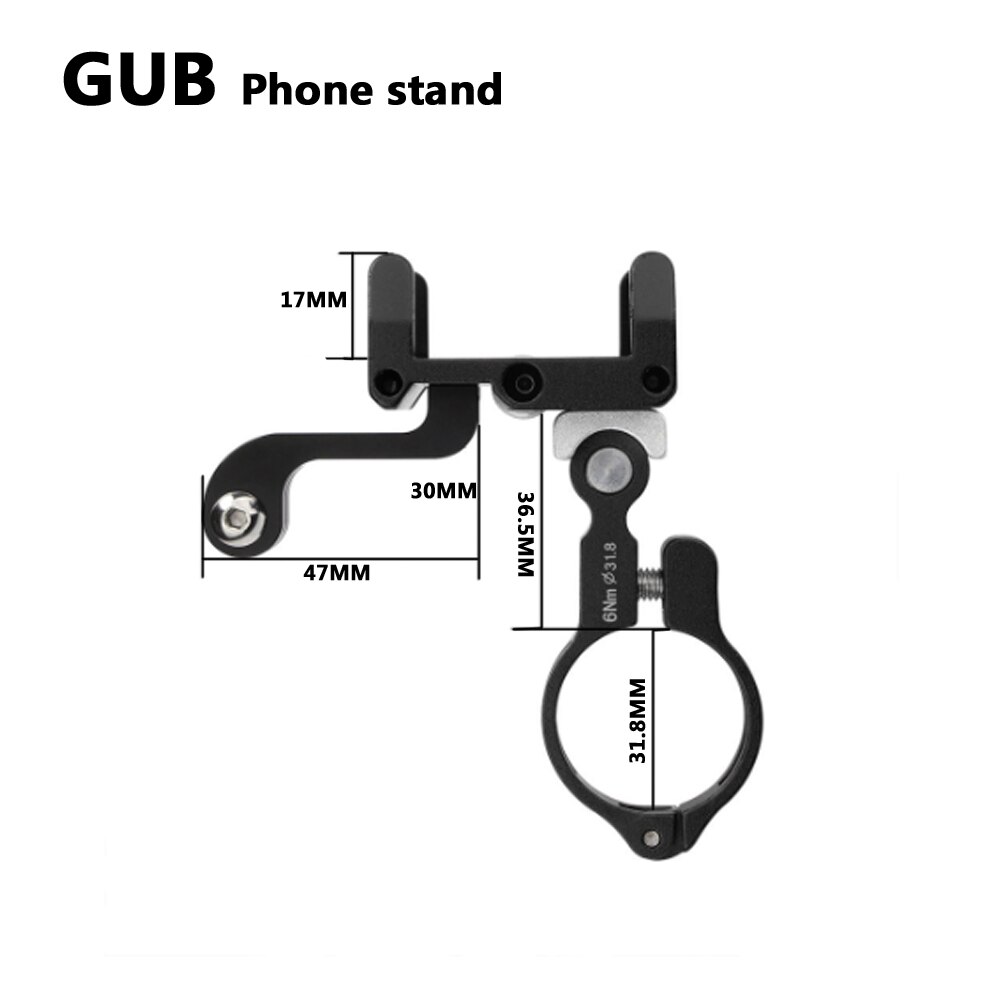 Gub  g81 g-89 sykkeltelefonholder i aluminium for smarttelefon justerbar brakett gps sykkeltelefonholder monteringsbrakett