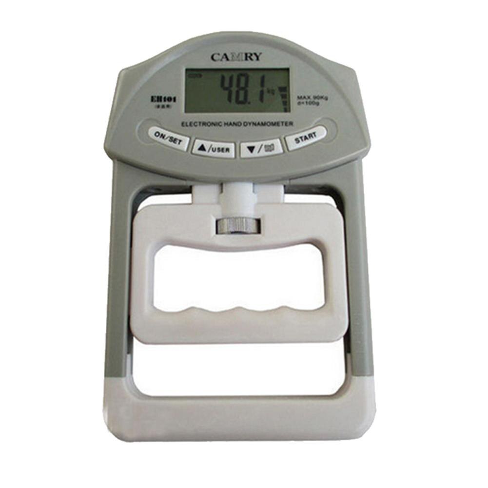 Dinamómetro Digital ajustable de 198lb/90kg con pantalla LCD electrónica y empuñadura manual, medidor de medición de fuerza, captura automática, herramienta de Fitness portátil