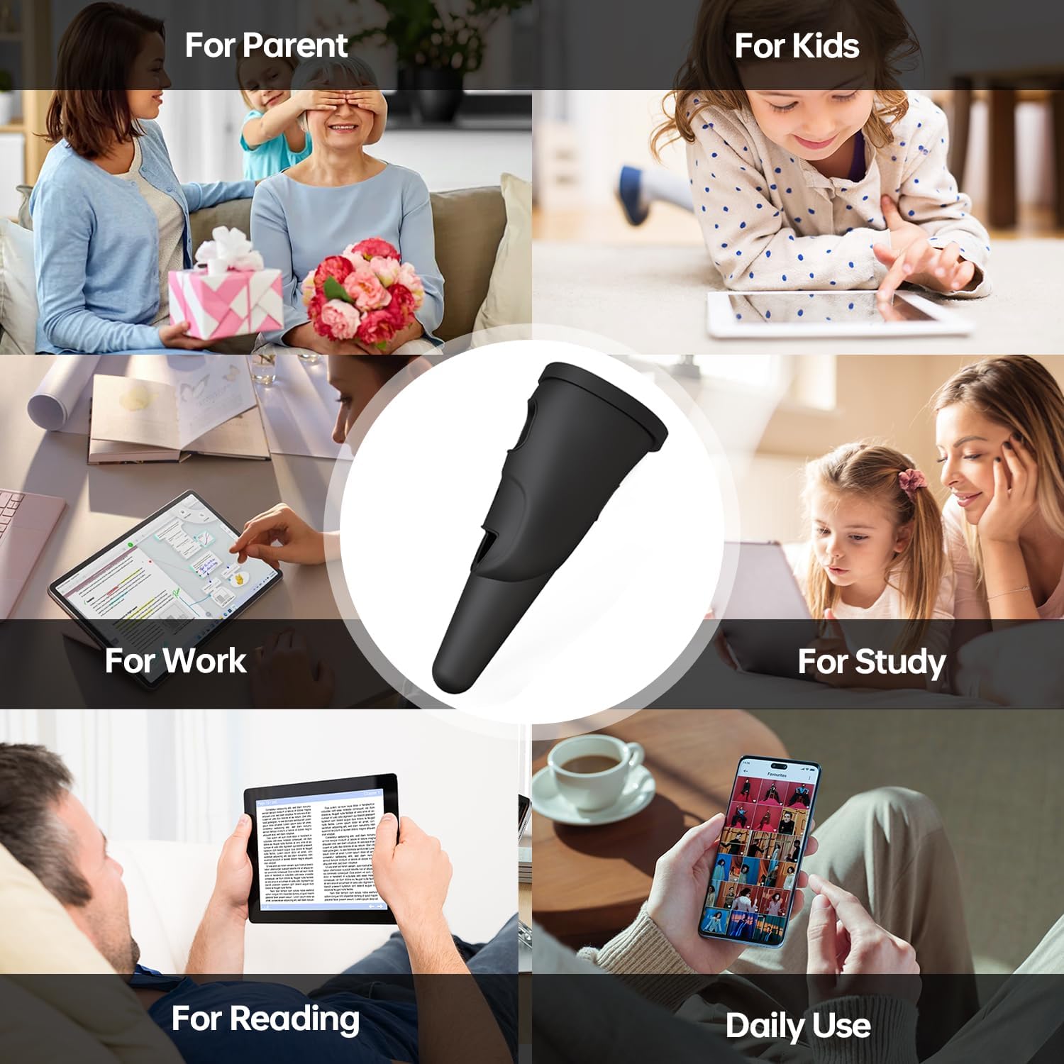Bolígrafos de silicona suave para dedos, guantes universales de pantalla de tableta de sensibilidad de alta precisión para IPhone/iPad/tableta Android