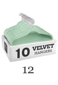 10 Stück bunte, rutschfeste KleiderbüGel aus Samt, 45 cm, nahtloser Beflockungs-KleiderbüGel für trockene und nasse Kleiderschrank-Aufbewahrung, magischer KleiderbüGel für Erwachsene: Schokolade