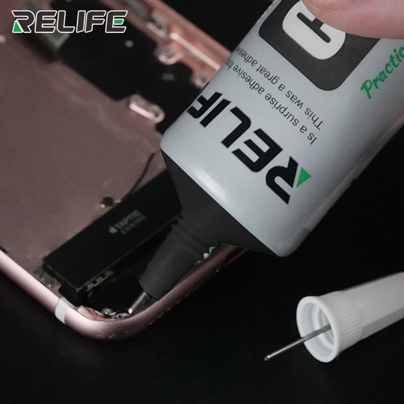 RELIFE CP-0002 Mobile Phone LCD Screen Back Cover Repair Black Glue Middle Frame Maintenance Bonding Adhesive Crack Seal Glue