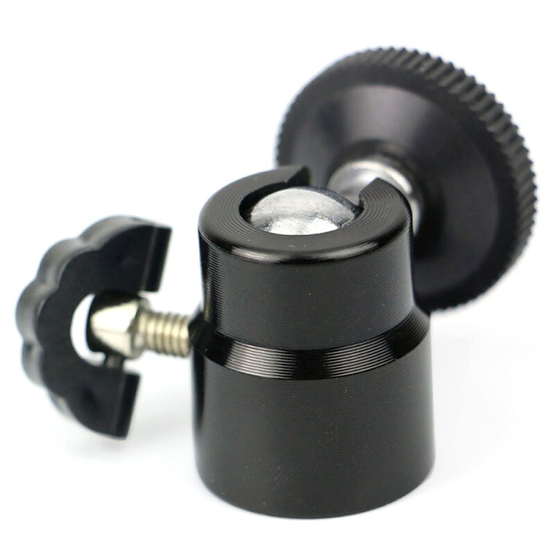 Mini 1/4 "360 cabezal con bola giratoria tornillo trípode DSLR soporte para cámara