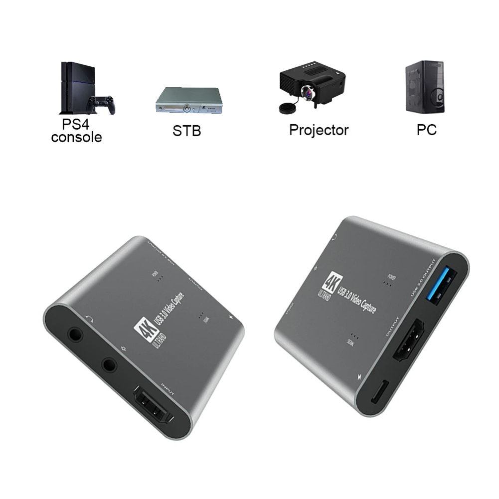 4K Usb 3.0 Video Capture Card Hdmi HD TV Video Live Broadcasts For Xbox One PS4 Nintendo Switch Video Recording Game Capture