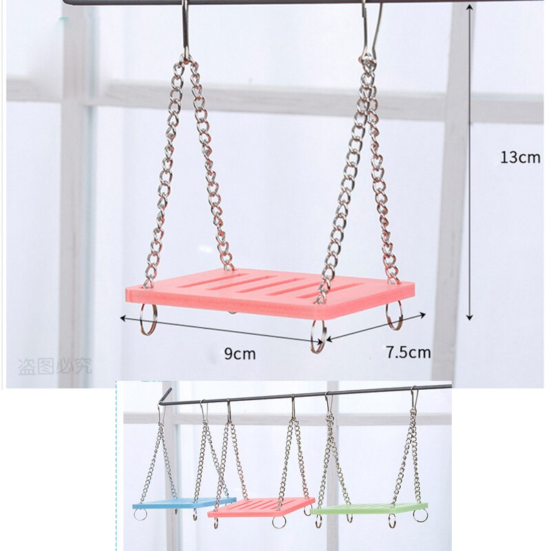 Hamster Play Toys Rainbow Bridge Seesaw Swing Climb Boredom Breaker Small Animal Activity Toy DIY Hamster Cage Accessories