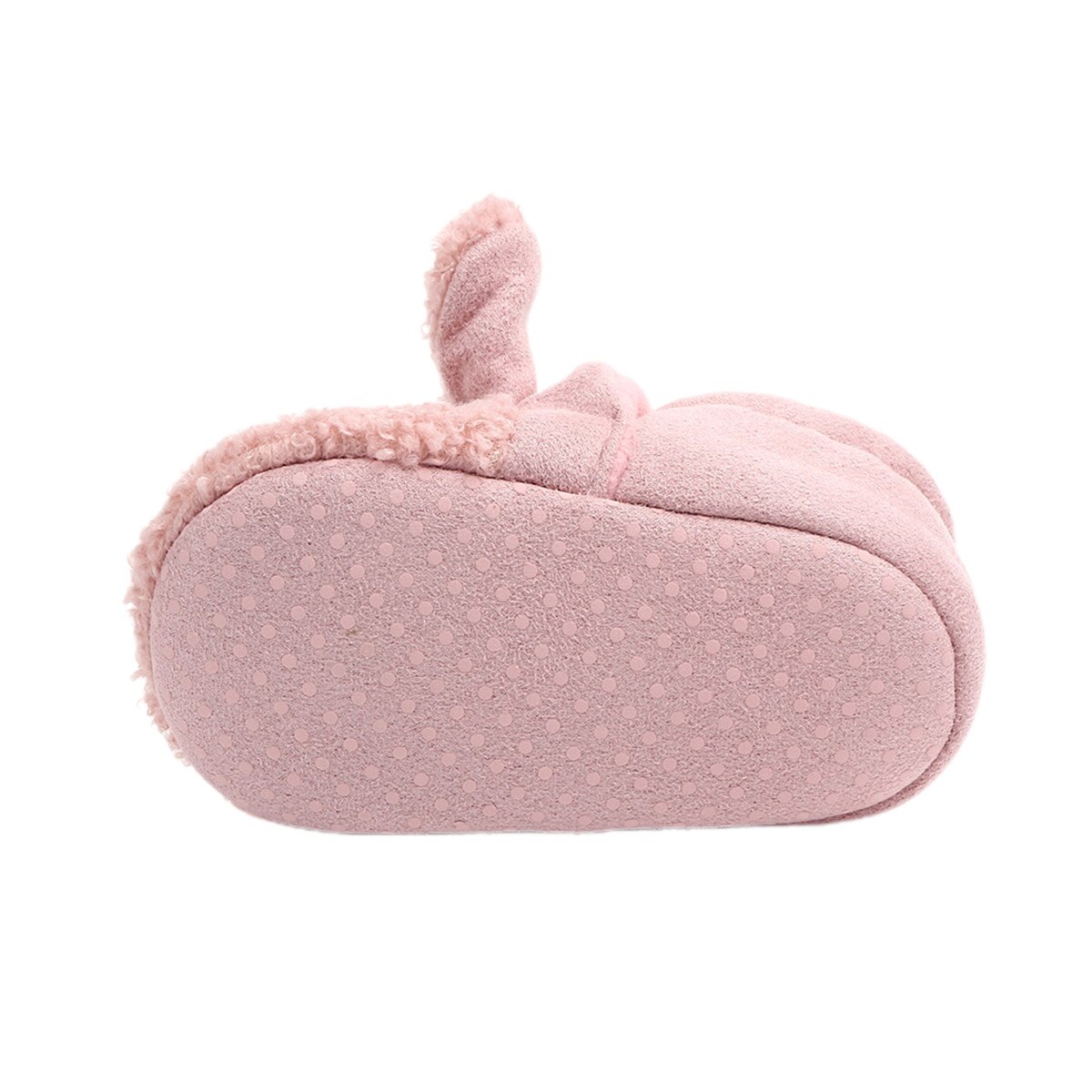 Bebis pojkar tjejer fleece tossor mjuk sula vinter varma tofflor halkfria spädbarn hus spjälsäng skor med djur öron